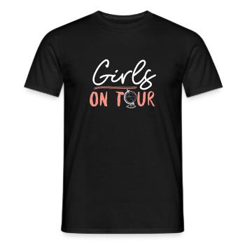 Girls on Tour - Men's T-Shirt - black - Front - AI Model Male 178 light (178cm)