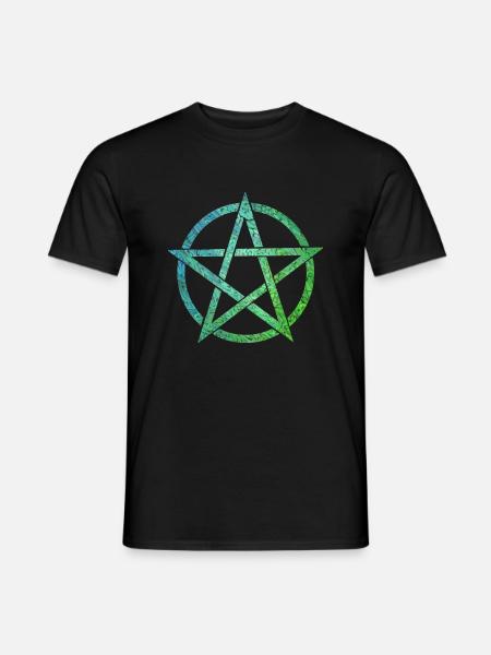 pentagram ebru 5 - Heren T-shirt - zwart
