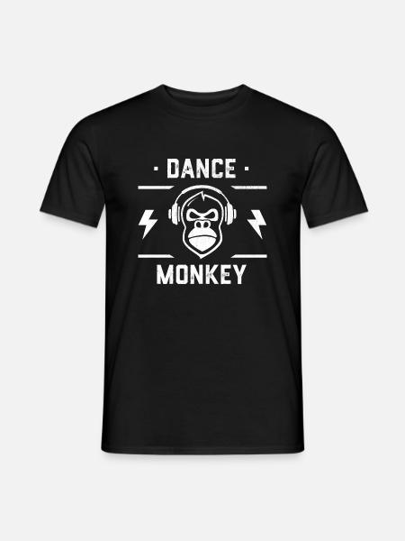 Dance Monkey - Monkey DJ - Men's T-Shirt - black