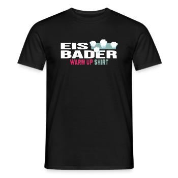 Chemise d’échauffement de bain de glace d’hiver - T-shirt homme - noir - Devant - AI Model Male 178 light (178cm)