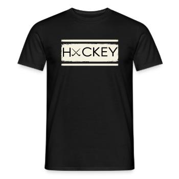 Hockey Fan Field Hockey Hockey-merch Hockey Stick - Men's T-Shirt - black - Front - AI Model Male 178 light (178cm)