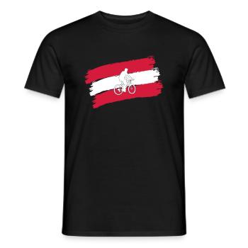 Bike rider - Men's T-Shirt - black - Front - AI Model Male 178 light (178cm)