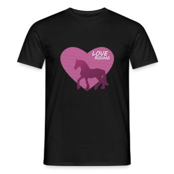 Cheval Cheval Équitation Poney Western - T-shirt homme - noir - Devant - AI Model Male 178 light (178cm)