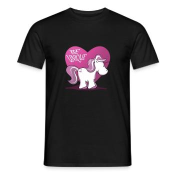 Unicorn Pegasus Horse Riding Pony Horses Magic - Men's T-Shirt - black - Front - AI Model Male 178 light (178cm)