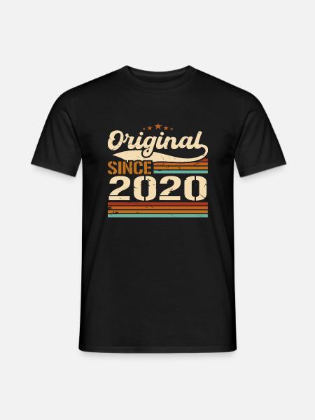 Original 2020 Vintage | Geburtstagsgeschenk 2020 - Männer T-Shirt - Schwarz
