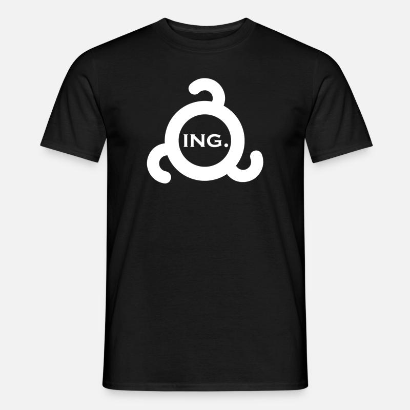 ing. Ingush white - Männer T-Shirt - Schwarz