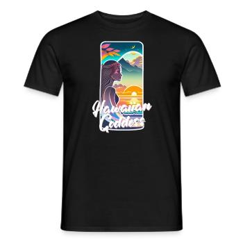 surf - deesse hawaiienne - T-shirt homme - noir - Devant - AI Model Male 178 light (178cm)