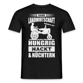 Landwirt Demo Traktor Bauernprotest Bauerndemo - Männer T-Shirt - Schwarz - Vorne - AI Model Male 178 light (178cm)