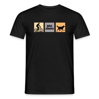bikejoring zughundesport bikejöring hundesport - Men's T-Shirt - black - Front - AI Model Male 178 light (178cm)