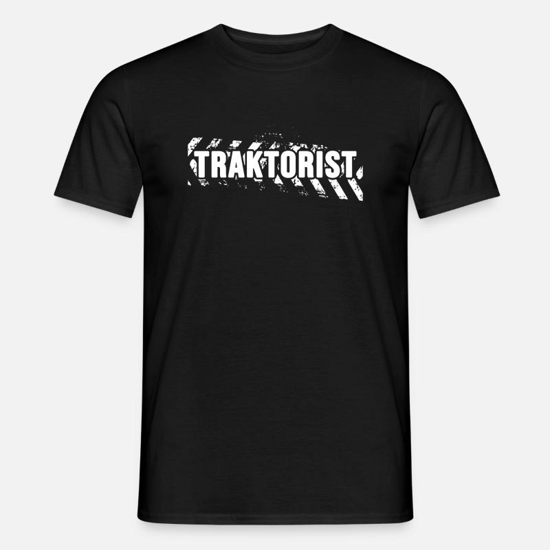 Traktor Schlepper Traktor-Sprüche "Traktorist" - Männer T-Shirt - Schwarz