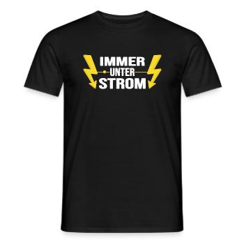 Elektriker Watt Volt Strom Elektromonteur - Männer T-Shirt - Schwarz - Vorne - AI Model Male 178 light (178cm)