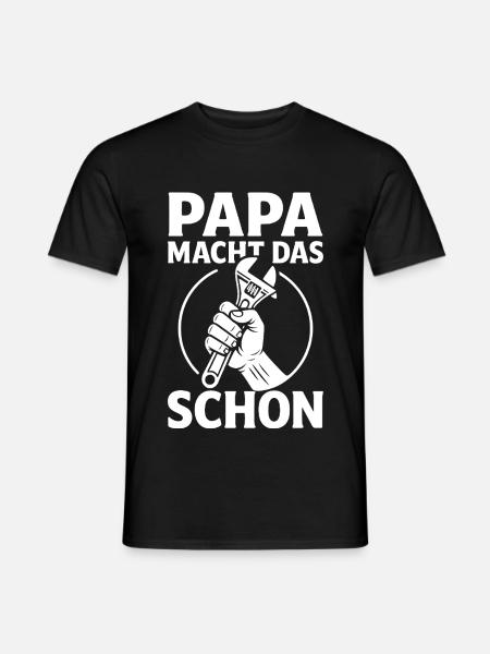 Papa le fait déjà - Conception d’outils - T-shirt homme - noir