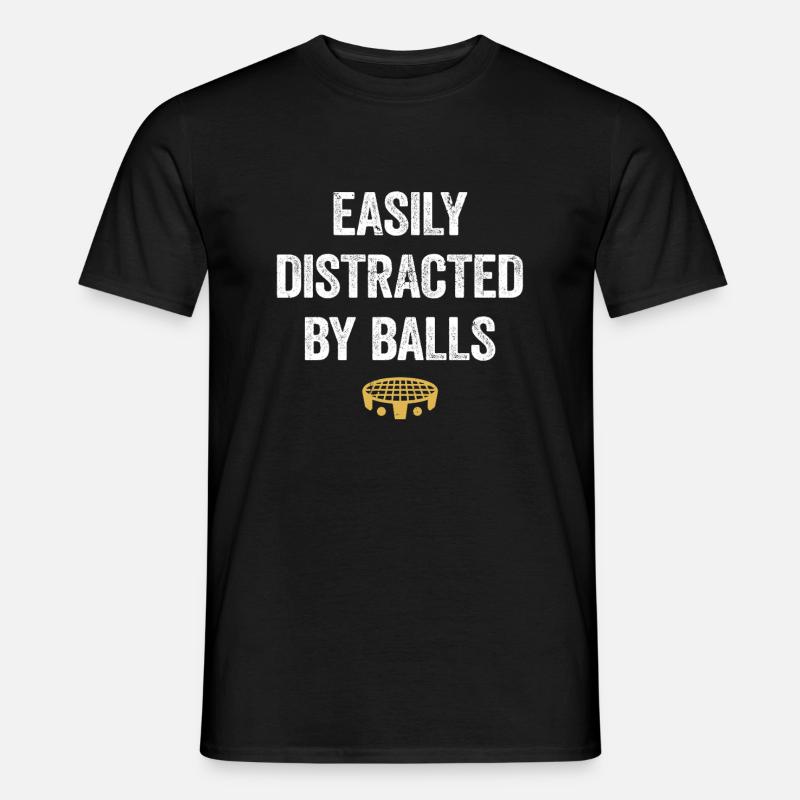 Roundnet Player Enthusiast Design - Men's T-shirt - black