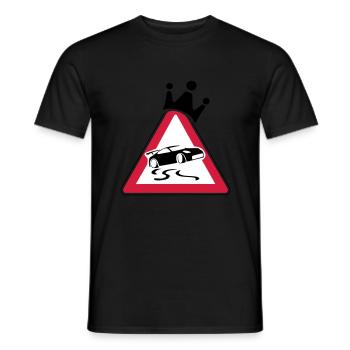 Drift King - Men's T-Shirt - black - Front - AI Model Male 178 light (178cm)
