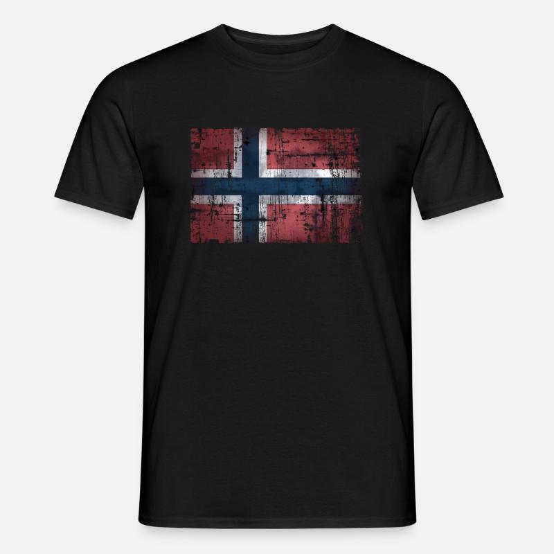 Norwegen - Männer T-Shirt - Schwarz
