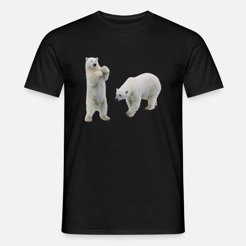 Eisbär - Männer T-Shirt - Schwarz