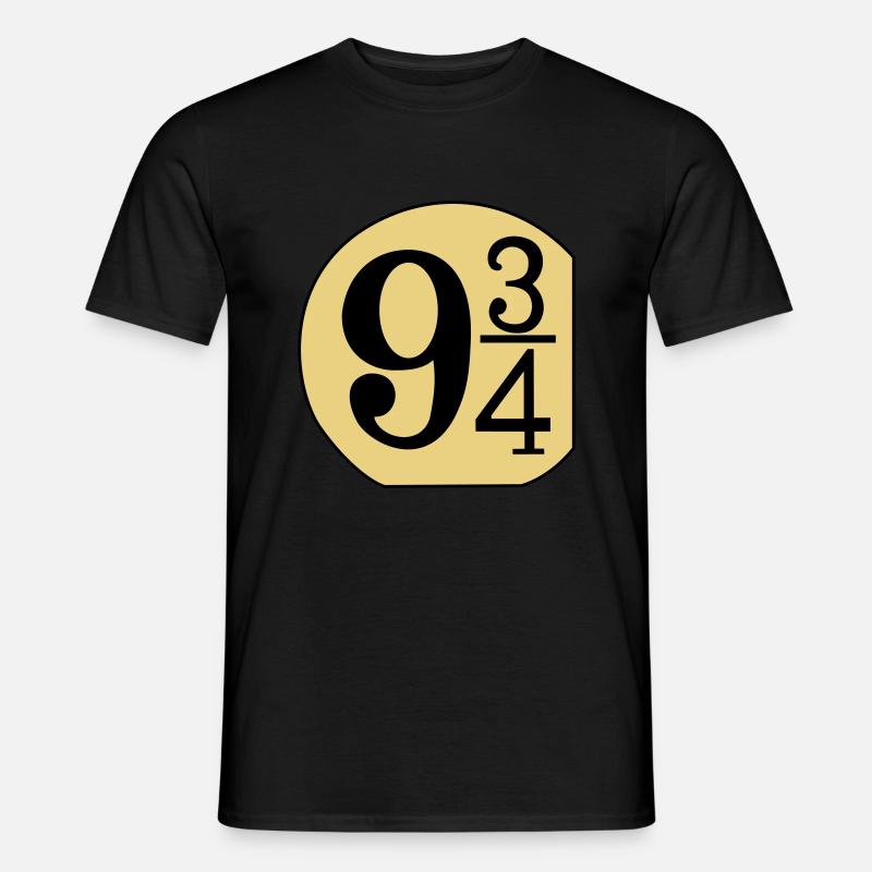 Schild 9 3/4 - Männer T-Shirt - Schwarz