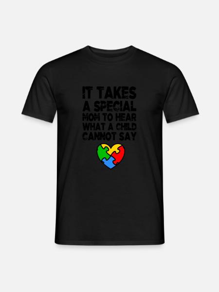 AUTISMUS SPECIAL MOM Autism Awareness Geschenk - Männer T-Shirt - Schwarz