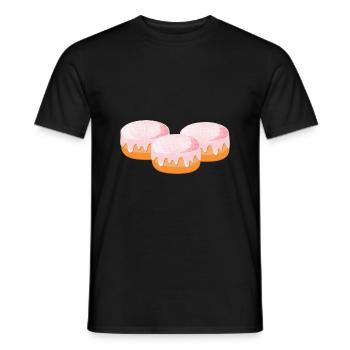 CARNIVAL KRAPFEN BERLIN Boulanger costume de carnaval - T-shirt homme - noir - Devant - AI Model Male 178 light (178cm)