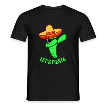 LET'S FIESTA Cinco De Mayo Gift Party Women - Men's T-Shirt - black - Front - AI Model Male 178 light (178cm)