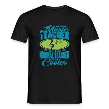 I Am A Music Teacher Music Teacher Quote Teacher - Men's T-Shirt - black - Front - AI Model Male 178 light (178cm)
