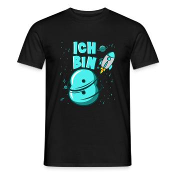 ICH BIN 8 Weltraum Kindergeburtstag 8 Jahre - Männer T-Shirt - Schwarz - Vorne - AI Model Male 178 light (178cm)