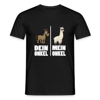 Nichte Neffe Von Onkel Patenonkel Dein Onkel Mein - Männer T-Shirt - Schwarz - Vorne - AI Model Male 178 light (178cm)
