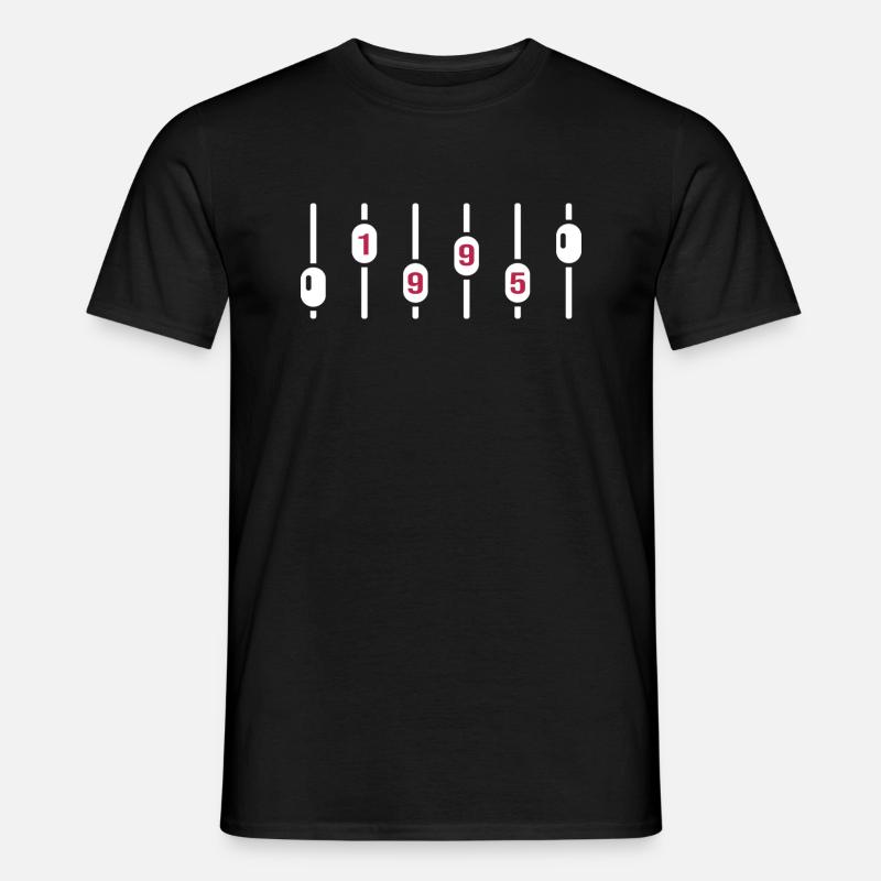1995 geburtstag jubiläum sound engineer dj disco - Männer T-Shirt - Schwarz