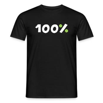 tennis matchball tennis balle de tennis court de tennis - T-shirt homme - noir - Devant - AI Model Male 178 light (178cm)