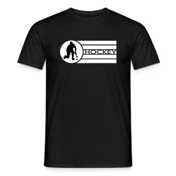 Hockey sur gazon Hockey Joueurs de hockey dans le cercle de tir - T-shirt homme - noir - Devant - AI Model Male 178 light (178cm)