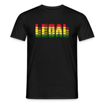 Cannabis Légal Pot High Weed Marijuana Chanvre - T-shirt homme - noir - Devant - AI Model Male 178 light (178cm)