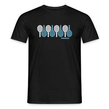 Padel PADELTENNIS Padelspieler Padeltennis-sport - Männer T-Shirt - Schwarz - Vorne - AI Model Male 178 light (178cm)