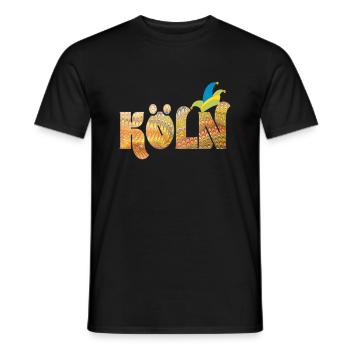 köln karneval e 37 - Männer T-Shirt - Schwarz - Vorne - AI Model Male 178 light (178cm)
