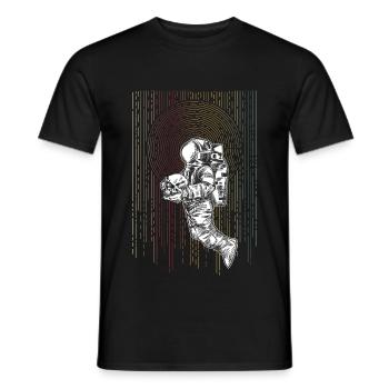 astronaute - T-shirt homme - noir - Devant - AI Model Male 178 light (178cm)