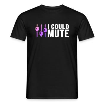 Audio, Sound, Mixer, Synthesizer - Men's T-Shirt - black - Front - AI Model Male 178 light (178cm)