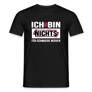 floorball unihockey floorballspieler bandy - Männer T-Shirt - Schwarz - Vorne - AI Model Male 178 light (178cm)