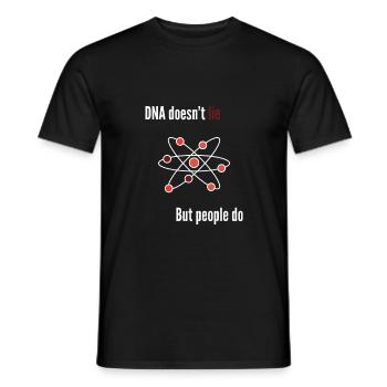 DNA Doesn't Lie – True Crime Shirt - Männer T-Shirt - Schwarz - Vorne - AI Model Male 178 light (178cm)