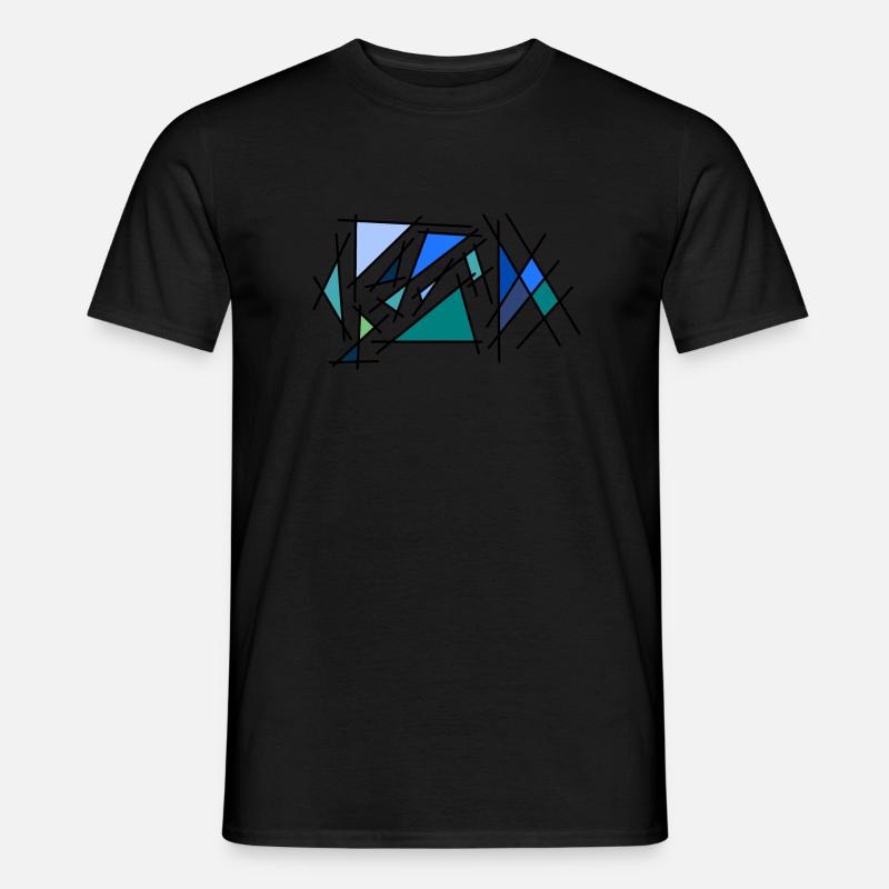 Blaues Eck - Männer T-Shirt - Schwarz
