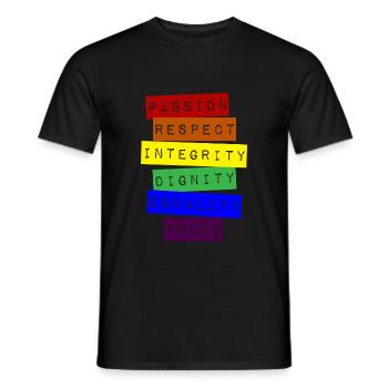 fervor - Men's T-Shirt - black - Front - AI Model Male 178 light (178cm)