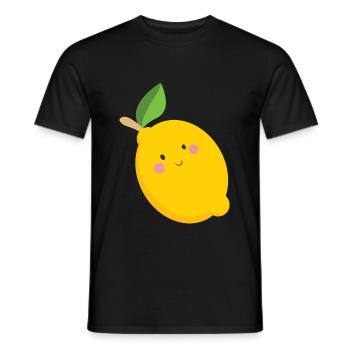 lemon - Men's T-Shirt - black - Front - AI Model Male 178 light (178cm)