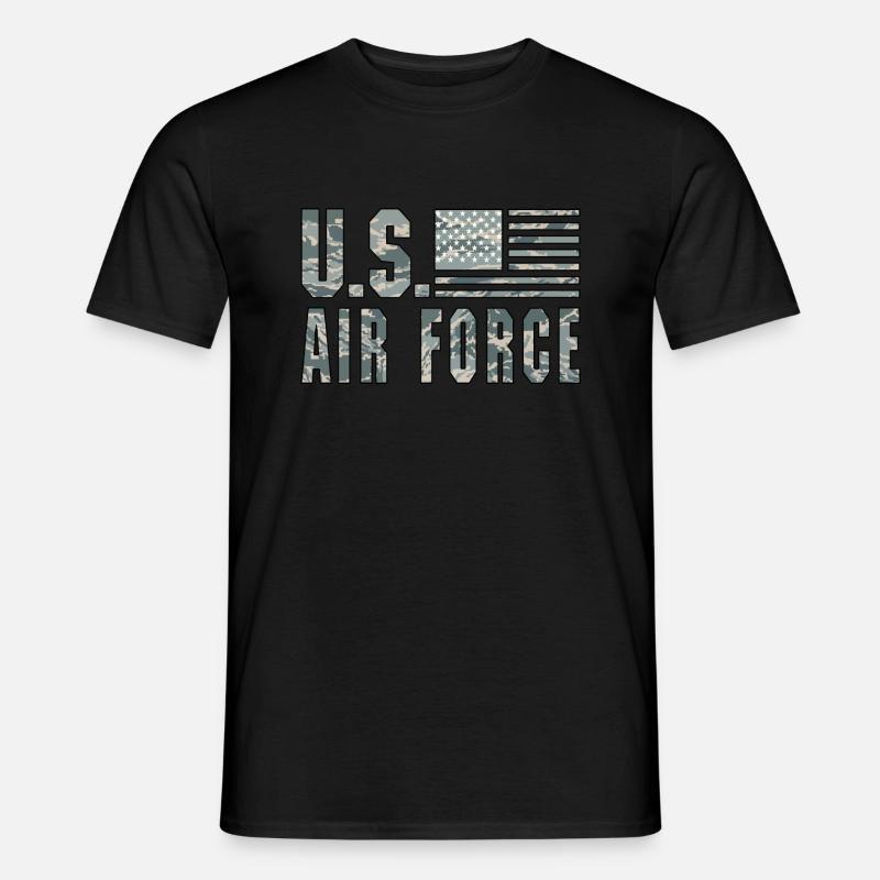 US Air Force - Männer T-Shirt - Schwarz