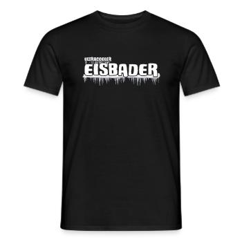 Eisbader cooler Winterschwimmer im Frost - Männer T-Shirt - Schwarz - Vorne - AI Model Male 178 light (178cm)