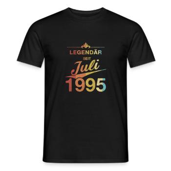 30th Birthday Legendary since July 1995 Volume 95 - Men's T-Shirt - black - Front - AI Model Male 178 light (178cm)