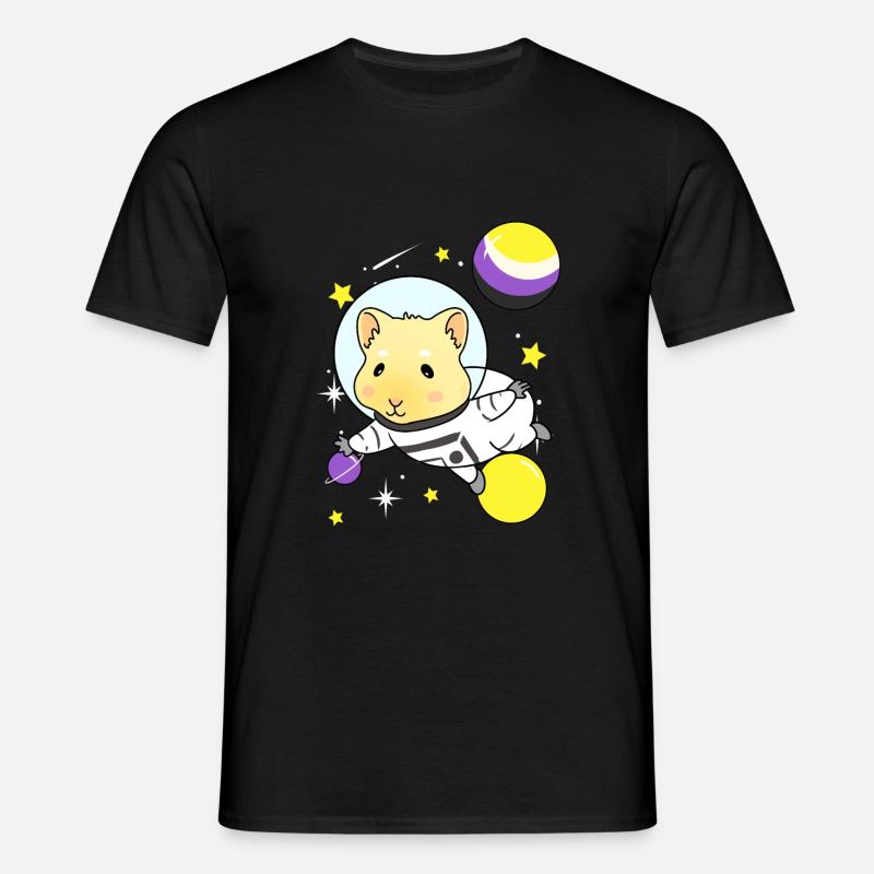 Nonbinary guinea pig Nonbinary Pride - Men's T-Shirt - black