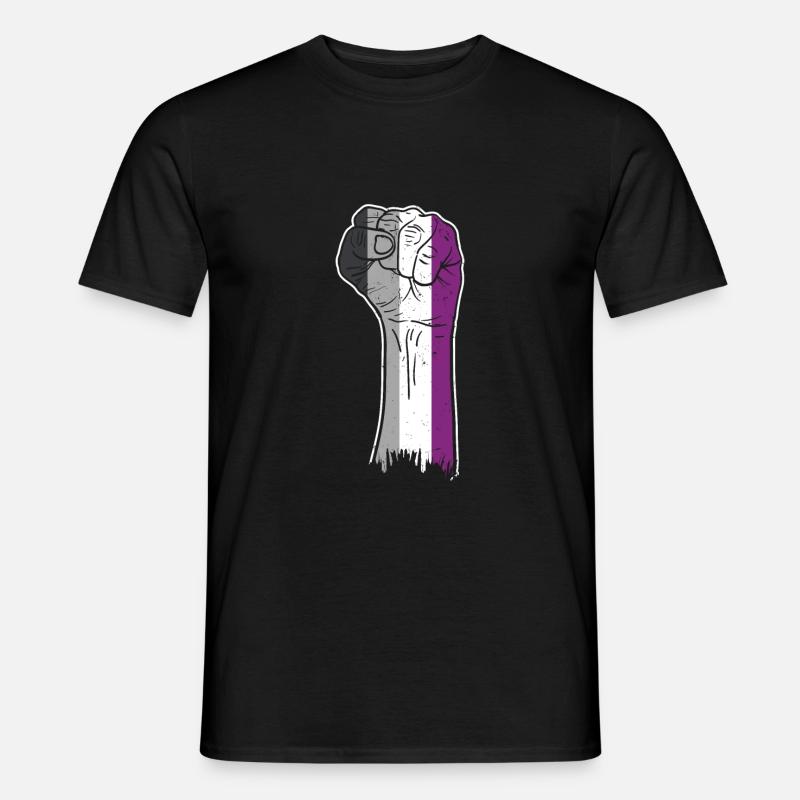 Asexuelle Faust Ace Pride - Männer T-Shirt - Schwarz