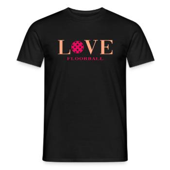 floorballer floorball-love - Männer T-Shirt - Schwarz - Vorne - AI Model Male 178 light (178cm)