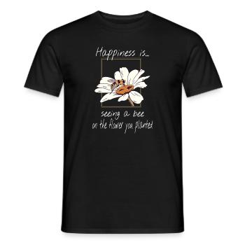 Amoureux de la nature Conservation de la nature Jardinier Jardinier Abeille Jardinier - T-shirt homme - noir - Devant - AI Model Male 178 light (178cm)