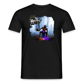 Rarecun Halloween Clown Motif Style 7 - T-shirt homme - noir - Devant - AI Model Male 178 light (178cm)