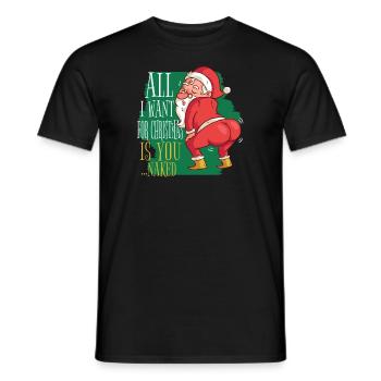 Weihnachten Tout ce que je veux pour Noël, c’est toi nu - T-shirt homme - noir - Devant - AI Model Male 178 light (178cm)