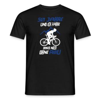 Fahrrad Radfahrer 50. Geburtstag Geschenkidee - Männer T-Shirt - Schwarz - Vorne - AI Model Male 178 light (178cm)